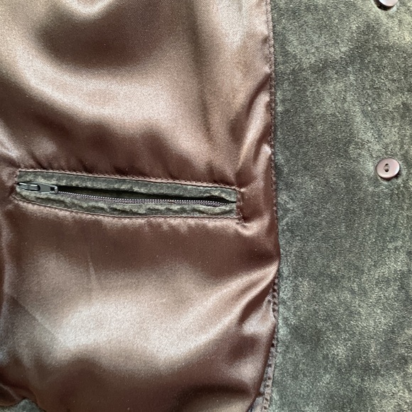 Vintage Wilsons Leather Suede Leather Jacket in Smokey Charcoal - Picture 7 of 10